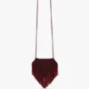 Burgundowa torebka Manhattan z koralikami