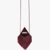 Burgundowa torebka Manhattan z koralikami