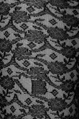 Czarne rajstopy z monogramem