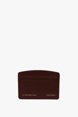 Etui na karty The Victoria z bordowej skóry