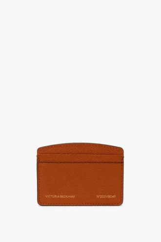 Etui na karty The Victoria z ziarnistej skóry w kolorze spalonej pomarańczy Etui na karty The Victoria z ziarnistej skóry w kolorze spalonej pomarańczy