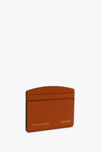 Etui na karty The Victoria z ziarnistej skóry w kolorze spalonej pomarańczy Etui na karty The Victoria z ziarnistej skóry w kolorze spalonej pomarańczy