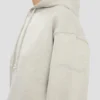 Hoodie z wyszytym logo w kolorze szarym melanżowym Hoodie z wyszytym logo w kolorze szarym melanżowym