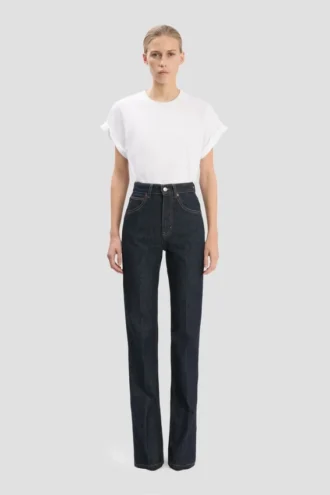 Jeansy Julia z elastycznego materiału w kolorze indigo Jeansy Julia z elastycznego materiału w kolorze indigo