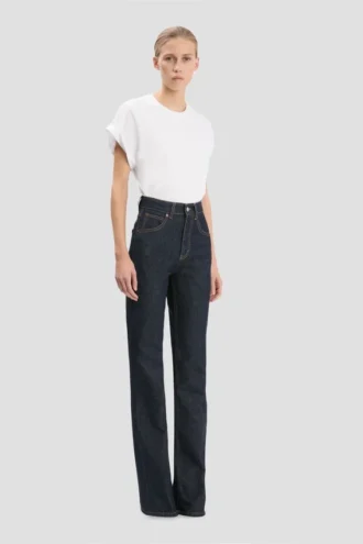 Jeansy Julia z elastycznego materiału w kolorze indigo Jeansy Julia z elastycznego materiału w kolorze indigo