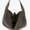 Miękka torba typu hobo w kolorze szarym Miękka torba typu hobo w kolorze szarym