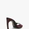 Mule Harlow 100 z bordowej satyny Mule Harlow 100 z bordowej satyny