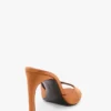 Mule Harlow 100 z satyny w kolorze brązowym Mule Harlow 100 z satyny w kolorze brązowym