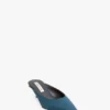 Mule Sloane 45 z satyny w kolorze turkusowym Mule Sloane 45 z satyny w kolorze turkusowym