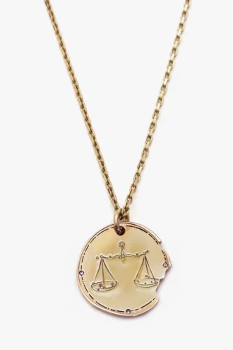 Naszyjnik z motywem znaku zodiaku Waga