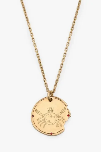 Naszyjnik z symbolem znaku zodiaku Rak