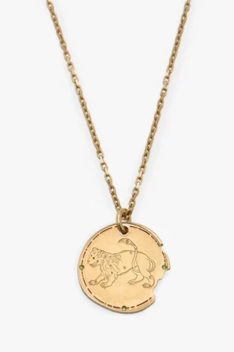 Naszyjnik ze znakiem zodiaku Lew