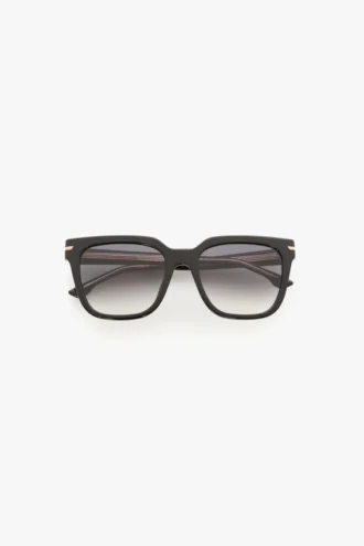 Okulary przeciwsłoneczne oversize z acetatu w kolorze czarnym