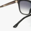 Okulary przeciwsłoneczne oversize z acetatu w kolorze czarnym Okulary przeciwsłoneczne oversize z acetatu w kolorze czarnym