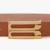 Pasek Jumbo Dorian z gładkiej skóry w kolorze jasnobrązowym Pasek Jumbo Dorian z gładkiej skóry w kolorze jasnobrązowym