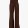 Skórzane spodnie Alina w kolorze bordowym Skórzane spodnie Alina w kolorze bordowym