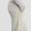 Spodnie jogger z haftowanym logo w kolorze szarym melanżowym Spodnie jogger z haftowanym logo w kolorze szarym melanżowym