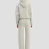 Hoodie z wyszytym logo w kolorze szarym melanżowym Hoodie z wyszytym logo w kolorze szarym melanżowym
