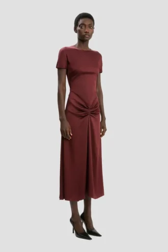 Sukienka midi Blaire w kolorze cinnabar red