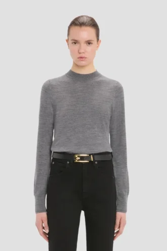 Sweter Austen w kolorze szarym melanżowym