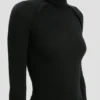 Sweter z wysokim kołnierzem w kolorze czarnym Sweter z wysokim kołnierzem w kolorze czarnym