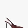 The Victoria stiletto slingback 100 z bordowej skóry The Victoria stiletto slingback 100 z bordowej skóry