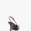The Victoria stiletto slingback 100 z bordowej skóry The Victoria stiletto slingback 100 z bordowej skóry