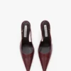 The Victoria stiletto slingback 100 z bordowej skóry The Victoria stiletto slingback 100 z bordowej skóry