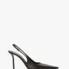 The Victoria stiletto slingback 100 z czarnej skóry The Victoria stiletto slingback 100 z czarnej skóry