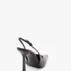 The Victoria stiletto slingback 100 z czarnej skóry The Victoria stiletto slingback 100 z czarnej skóry