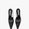 The Victoria stiletto slingback 100 z czarnej skóry The Victoria stiletto slingback 100 z czarnej skóry