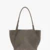 Torba Victoria Tote z zamszu w kolorze szarym Torba Victoria Tote z zamszu w kolorze szarym