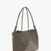 Torba Victoria Tote z zamszu w kolorze szarym Torba Victoria Tote z zamszu w kolorze szarym