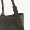 Torba Victoria Tote z zamszu w kolorze szarym Torba Victoria Tote z zamszu w kolorze szarym