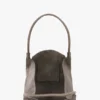 Torba Victoria Tote z zamszu w kolorze szarym Torba Victoria Tote z zamszu w kolorze szarym