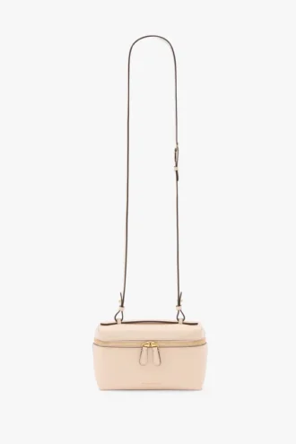 Torebka crossbody Vanity z jasnoróżowej skóry Torebka crossbody Vanity z jasnoróżowej skóry