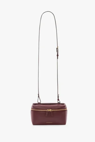 Torebka Vanity Crossbody z bordowej skóry Torebka Vanity Crossbody z bordowej skóry