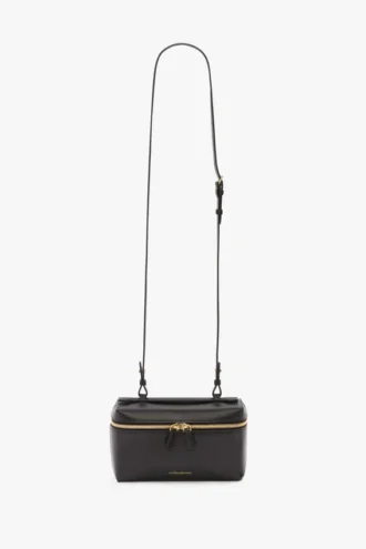 Torebka Vanity Crossbody z czarnej skóry Torebka Vanity Crossbody z czarnej skóry