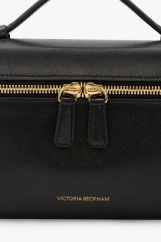 Torebka Vanity Crossbody z czarnej skóry Torebka Vanity Crossbody z czarnej skóry